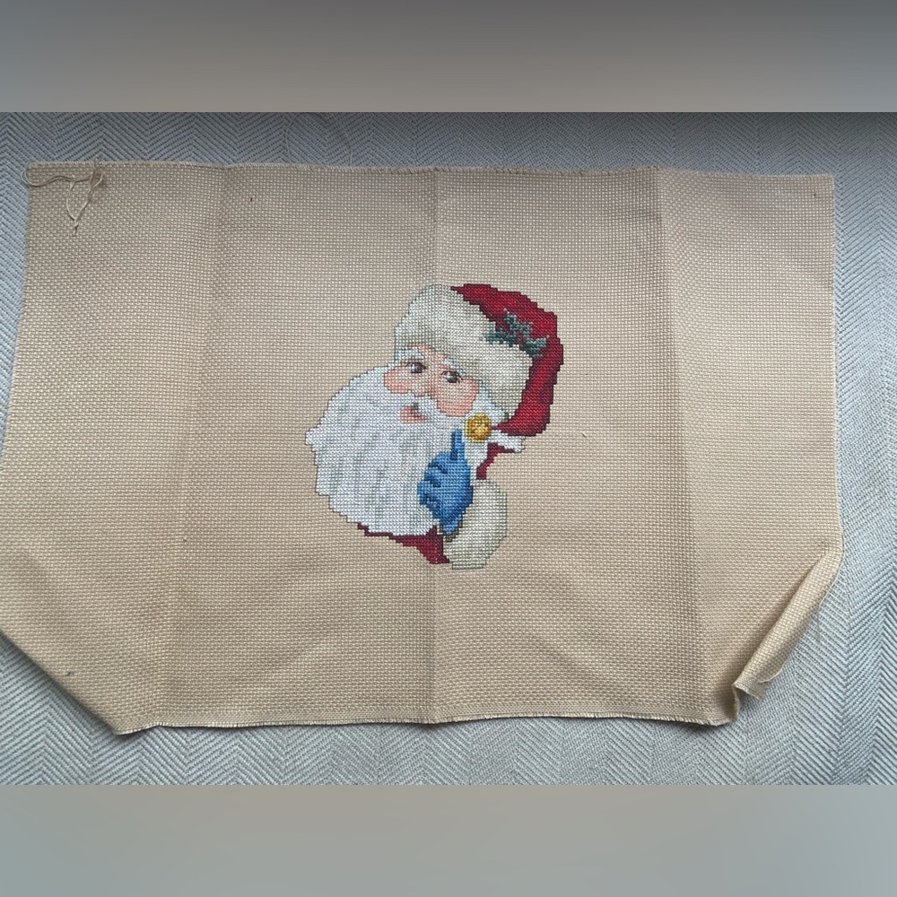 Santa Claus cross stitch Canvas